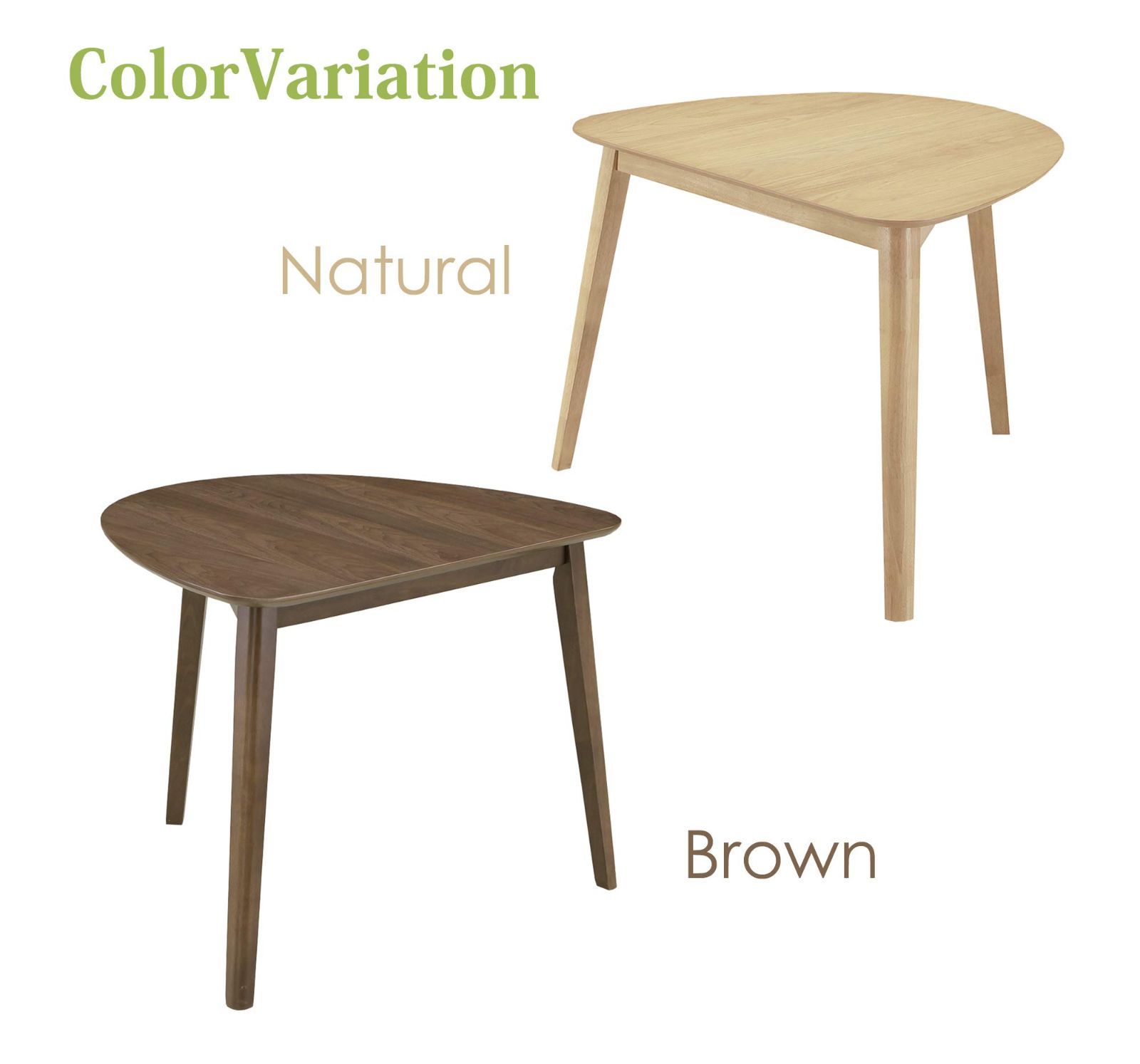 cm コンパクトサイズ 幅90 三角テーブル ブラウン ピングー ダイニングテーブル 217626 関家具 Sekikagu