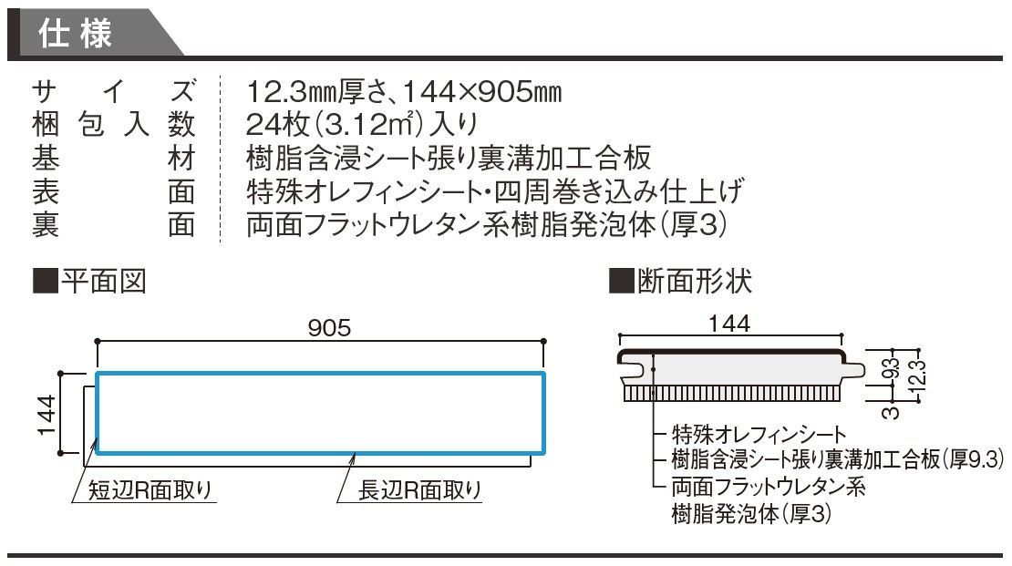 １４４幅タイプ チェリー柄