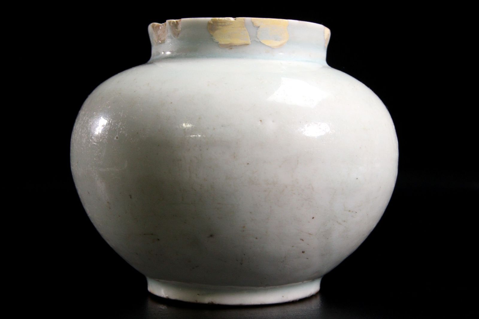 ♢中国陶磁 明時代末 胴継ぎ 壺 清時代花台 古玩 古美術品 朝鮮