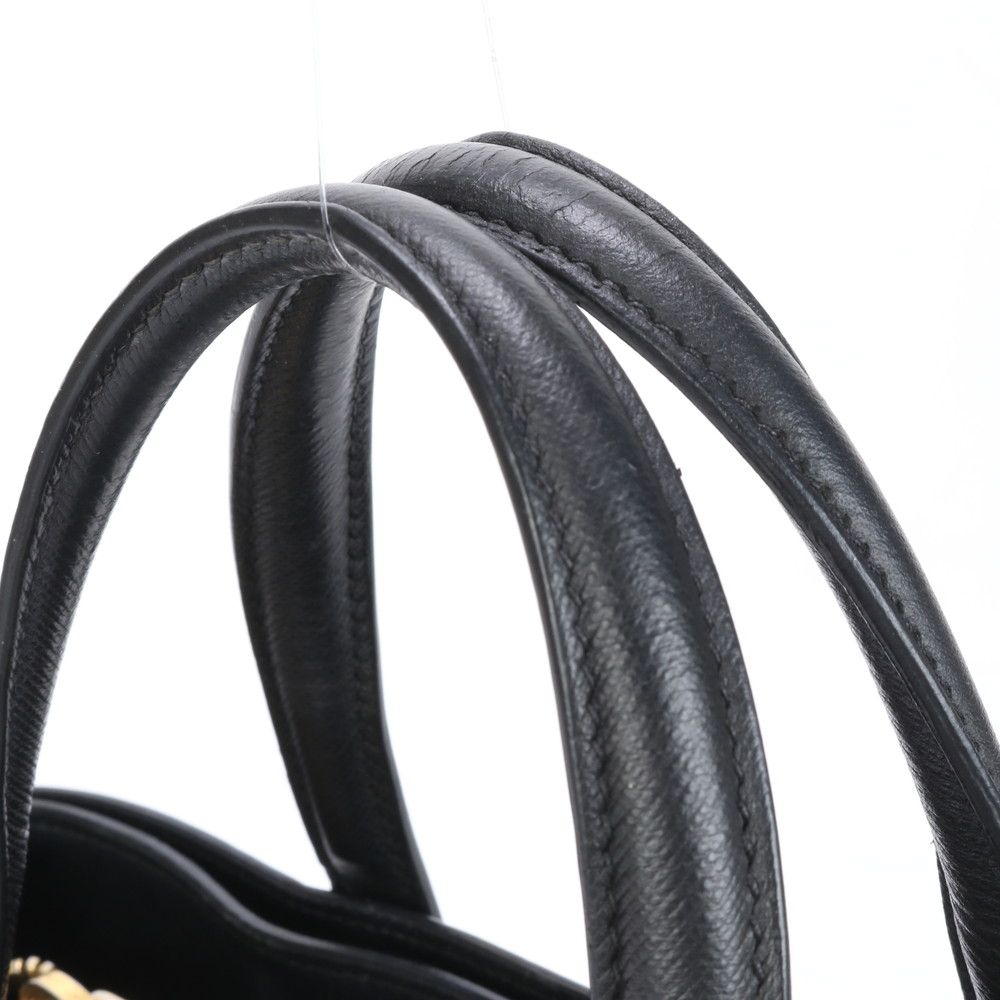 極美品 プラダ サフィアーノ ソフト 三角ロゴ レザー 2WAY ショルダー  