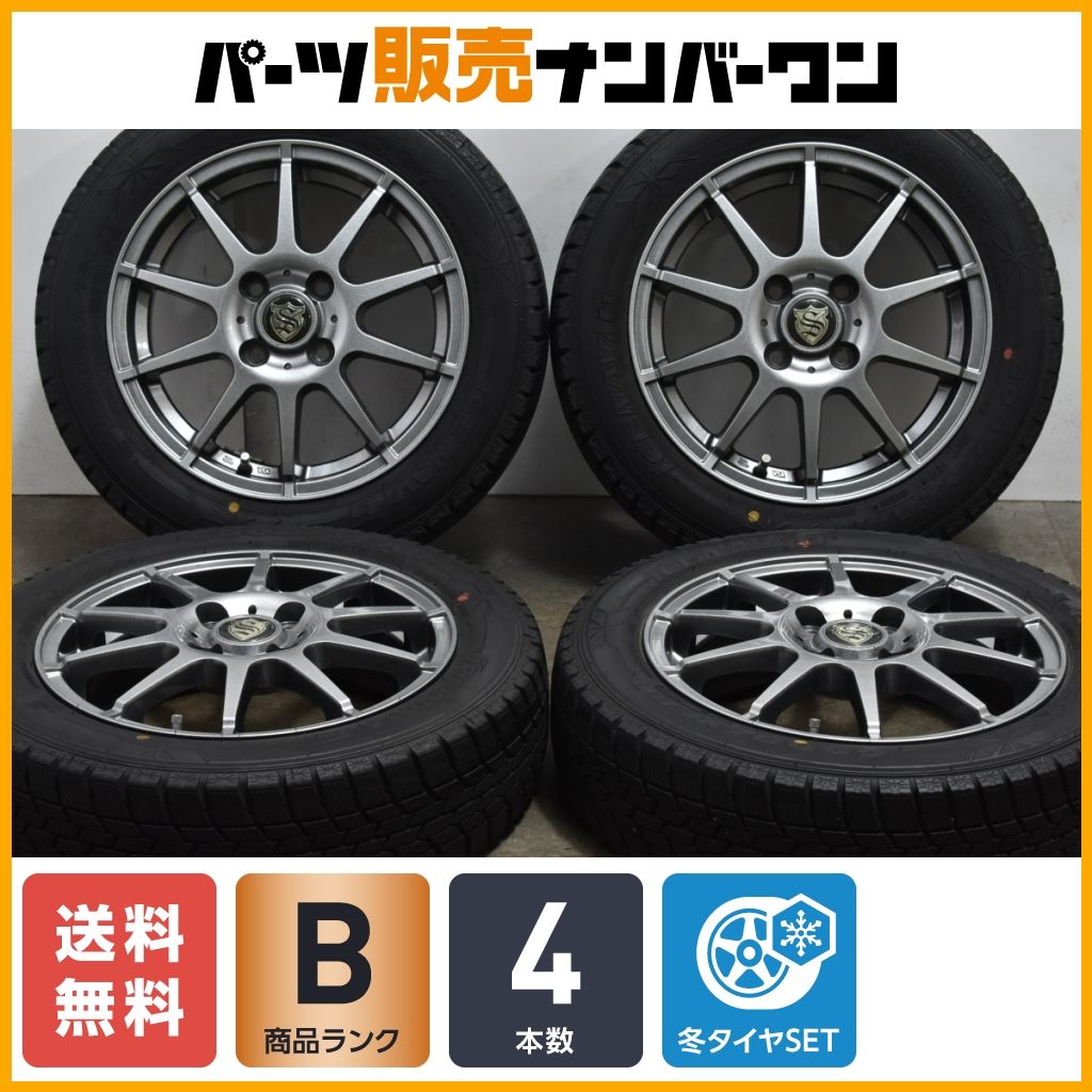 軽自動車サイズ】レアマイスター 14in 4.5J +43 PCD100 グッドイヤー アイスナビ6 155/65R14 N-BOX ワゴンR アルト  タント ムーブ - メルカリ