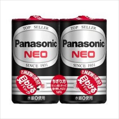 まとめ買い-100点セット Ｒ１４ＰＮＢ ２ＶＳＥ ネオ黒単２ ２Ｐ パナソニック 乾電池