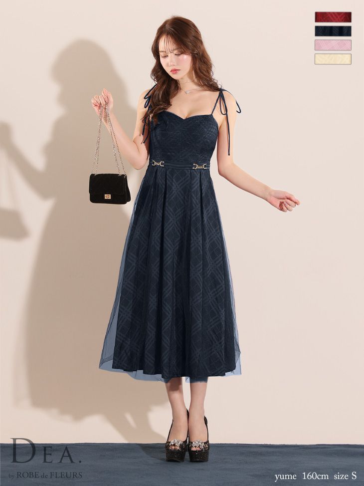 DEA by ROBE de FLEURS ネイビー ドレス S robe de fleurs ドレス M