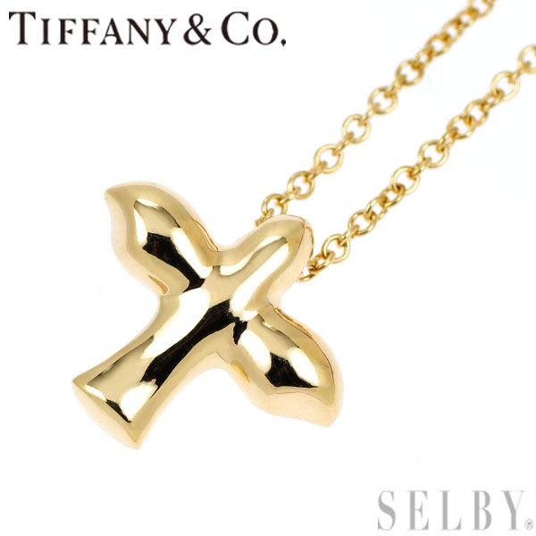 ティファニー K18YG ペンダントネックレス バードクロス