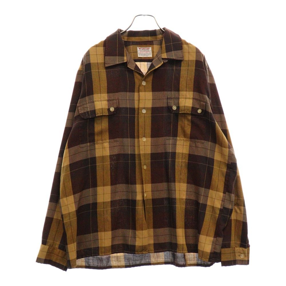 Mcgregor scotset 60sビンテージ開襟シャツ/オープンカラー VINTAGE (ヴィンテージ) 60~70s McGREGOR SCOT SET タグ ダブル