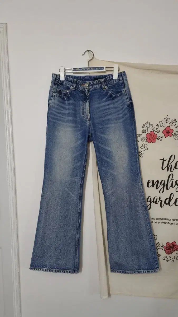 23FW TIME ウォッシュド ブーツカット デニム パンツ