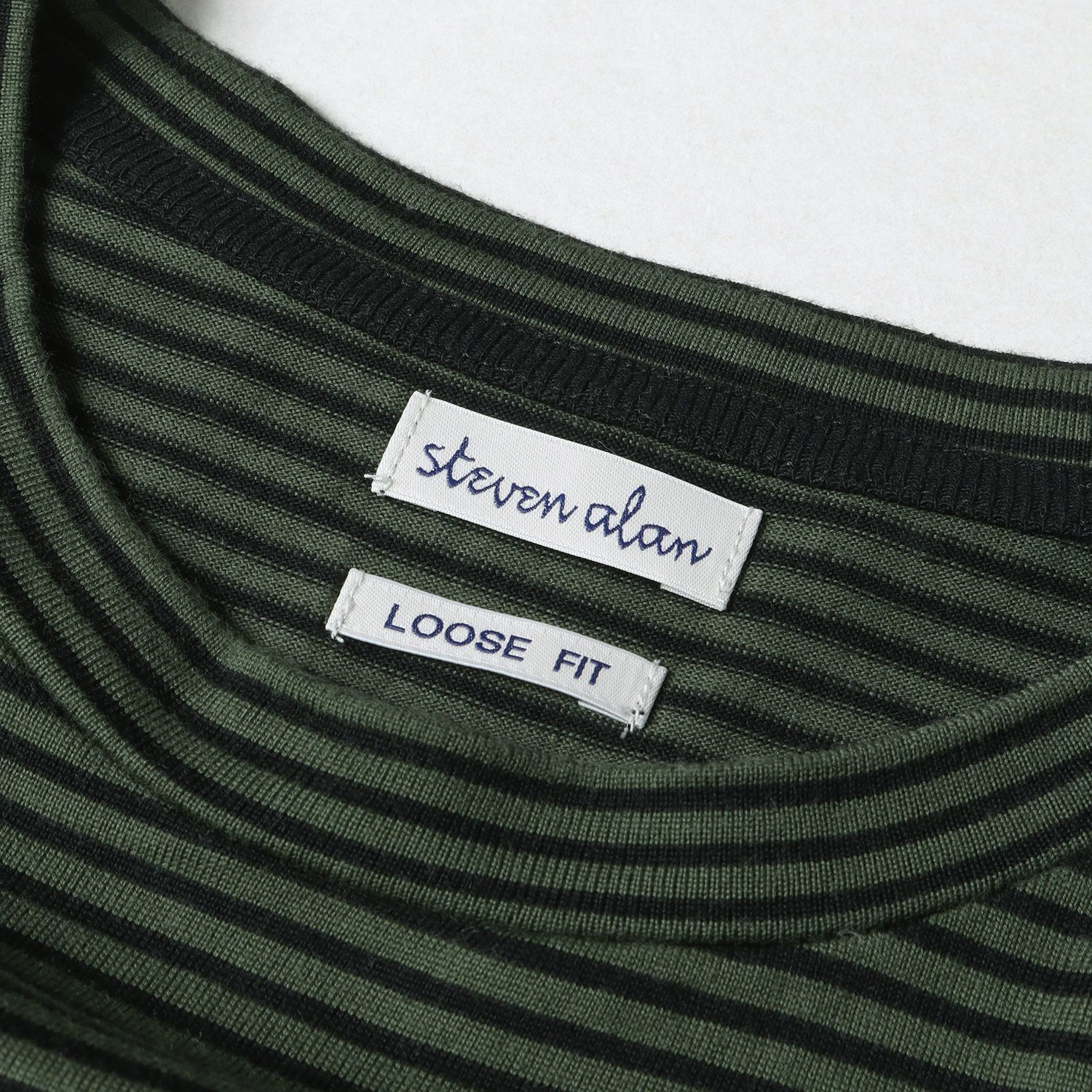 美品 STEVEN ALAN スティーブンアラン 22AW ボーダー ルーズフィット 