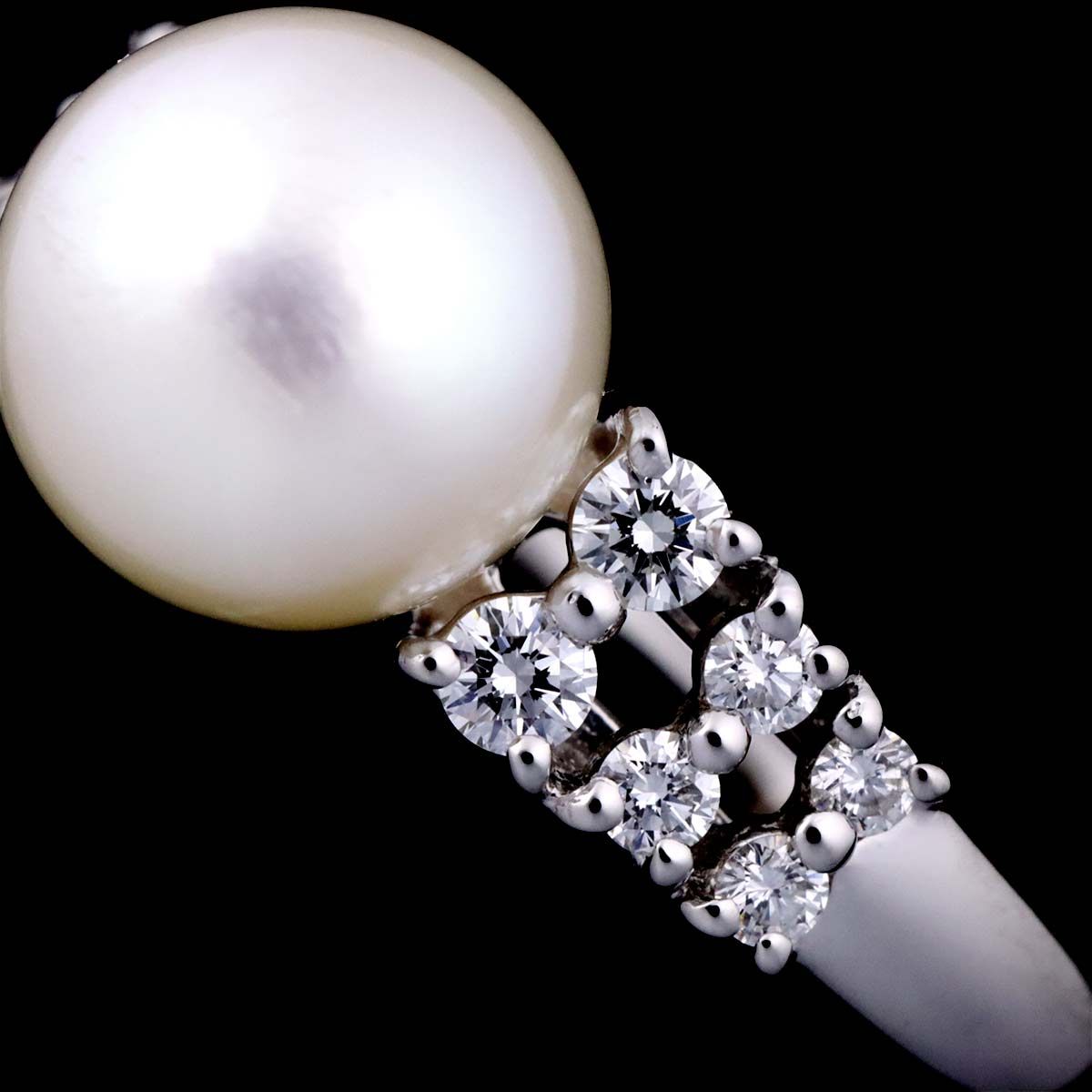 タサキ TASAKI アコヤ真珠 8.2-8.0mm ネックレス 42cm リング ダイヤ 