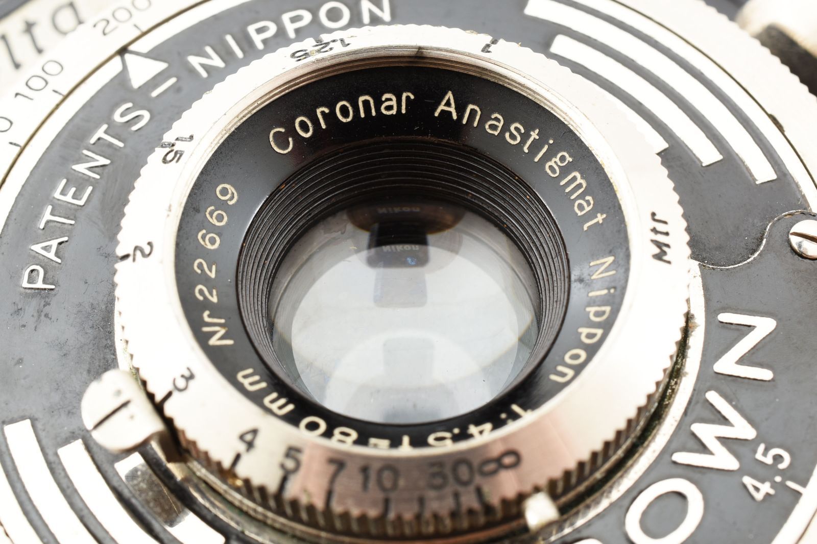 3441 【並品】 Minolta Six Coronar 80mm f4.5 ミノルタ レンジ ...