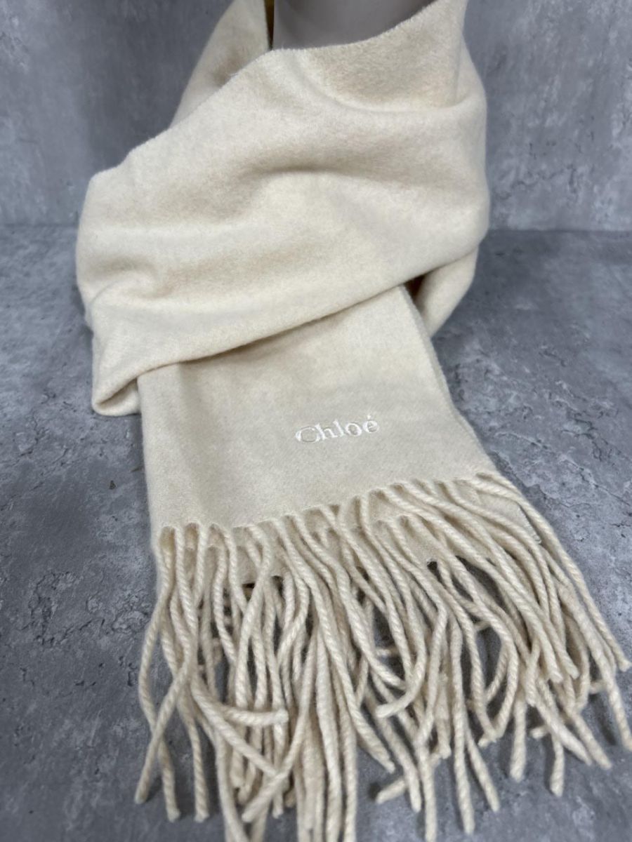 【新品】Chloe カシミア 100% マフラー チェック ピンク ベージュ クロエ マフラー チェック ストール Chloe カシミヤストール 大判