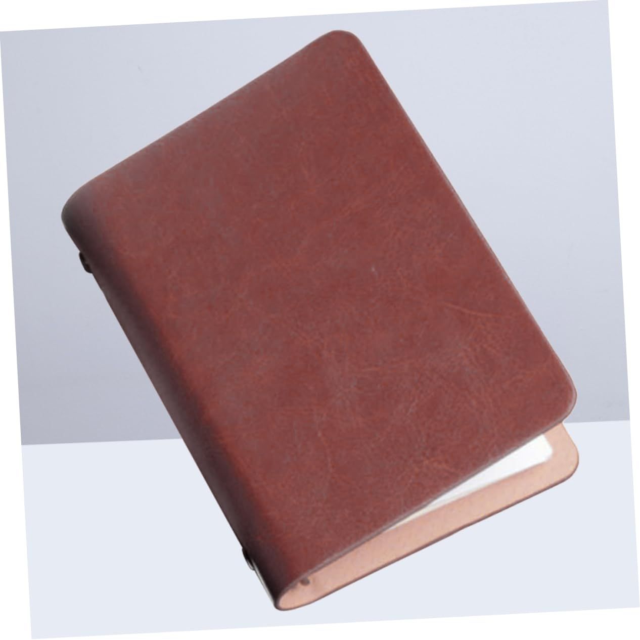 新品 A7 横開き ミニメモ帳 防水 無地 カバー 手帳 革 革 携帯