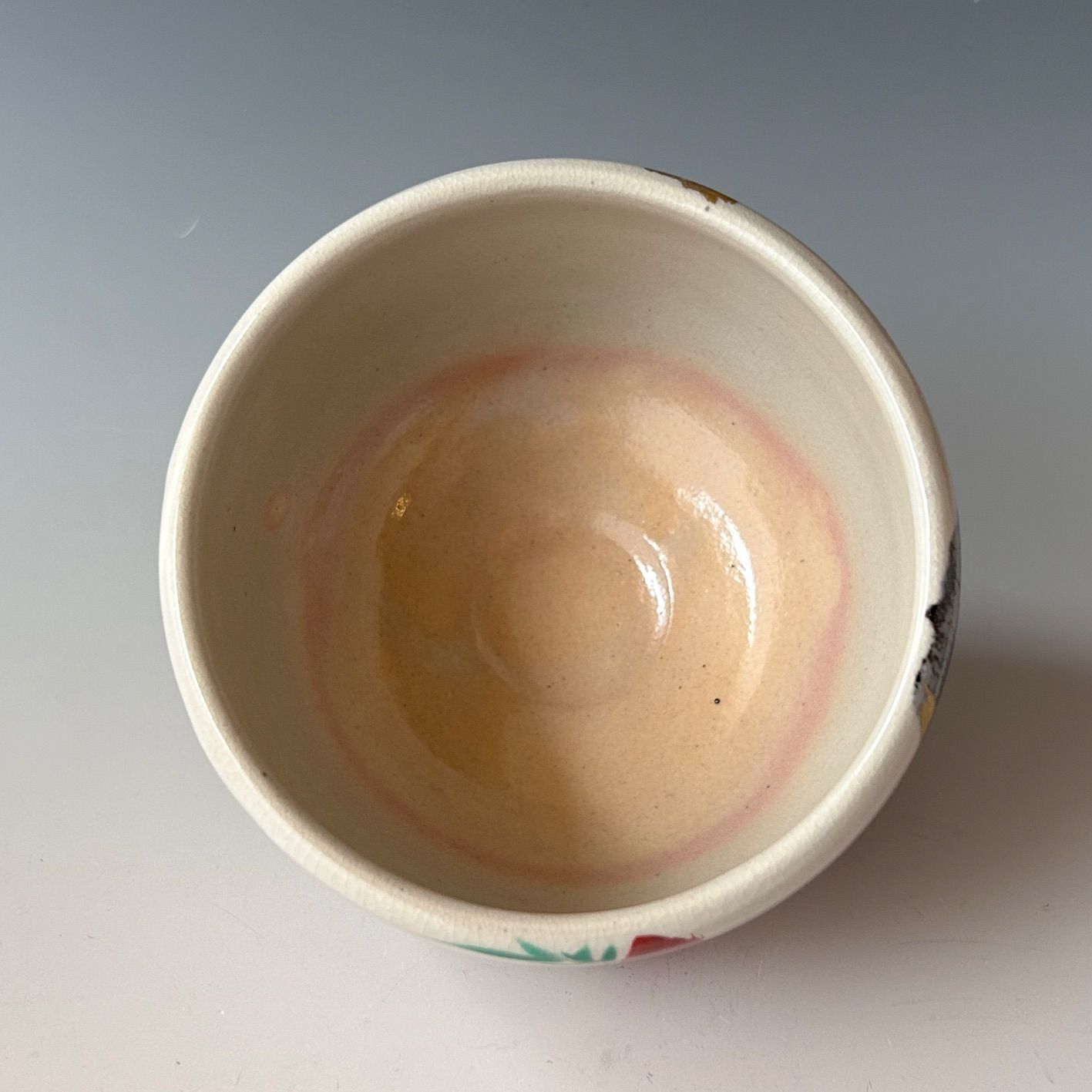 茶道具 光琳竹図 茶碗 三浦竹軒 共箱 竹絵 琳派 京焼 三代 三浦