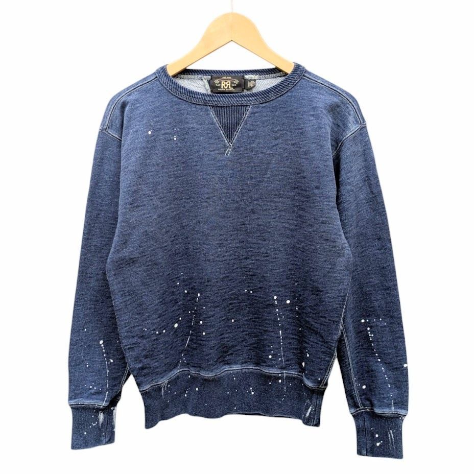 RRL ダブルアールエル Distressed Terry Sweatshirt インディゴ