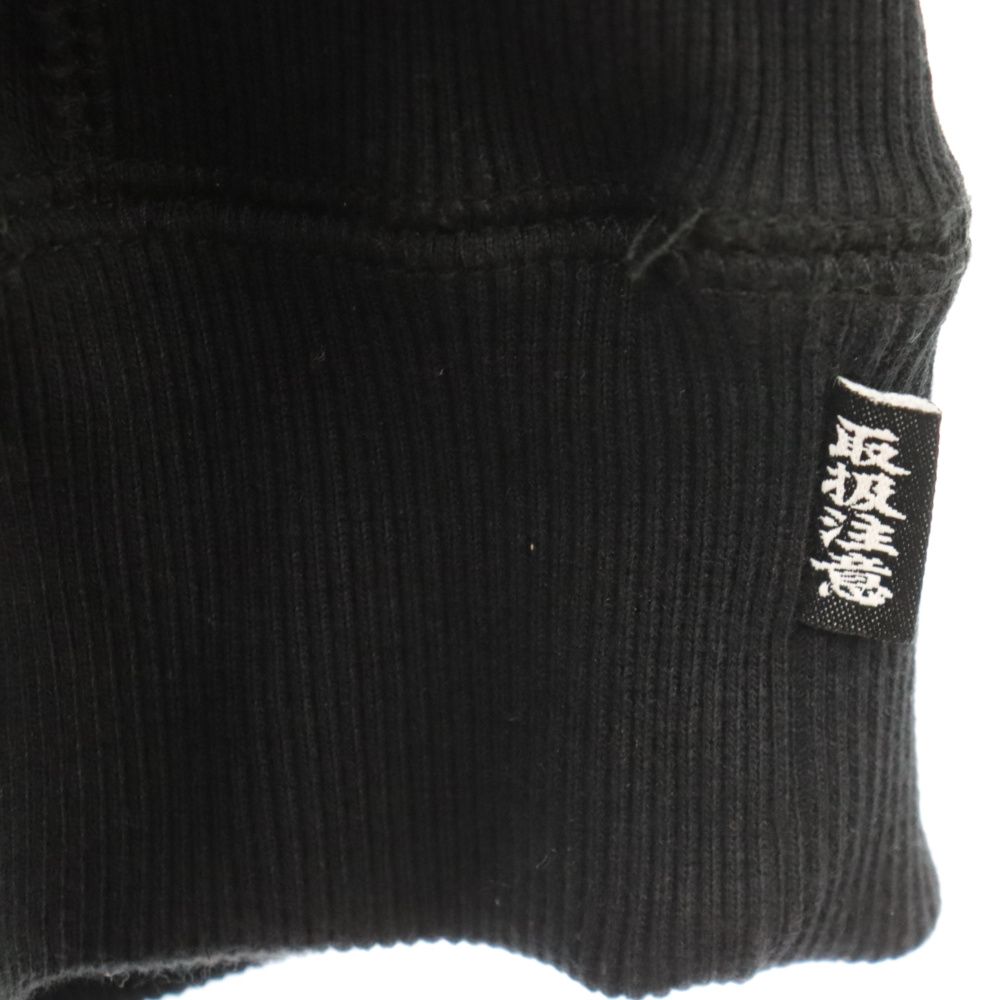 THE BLACK EYE PATCH (ブラックアイパッチ) TORN OG LABEL HOODIE プル