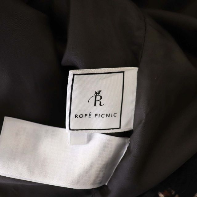 ロペピクニック チェック柄台形スカート ベージュ Mサイズ - スカート