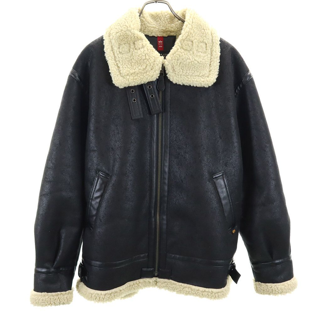 アルファインダストリーズ B3 フェイク ムートンジャケット XL 
