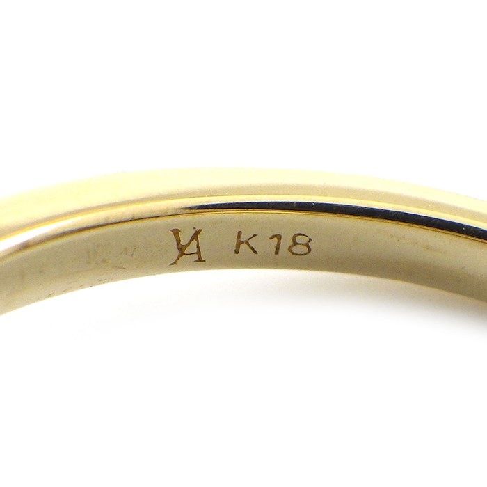 ヴァンドーム VENDOME リング フラワー モチーフ ダイヤモンド K18YG 9  