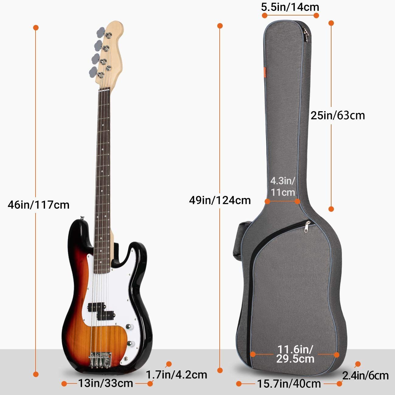 エレキギターソフトケース Kavaborg - ALB8008E Electric Guitar Case