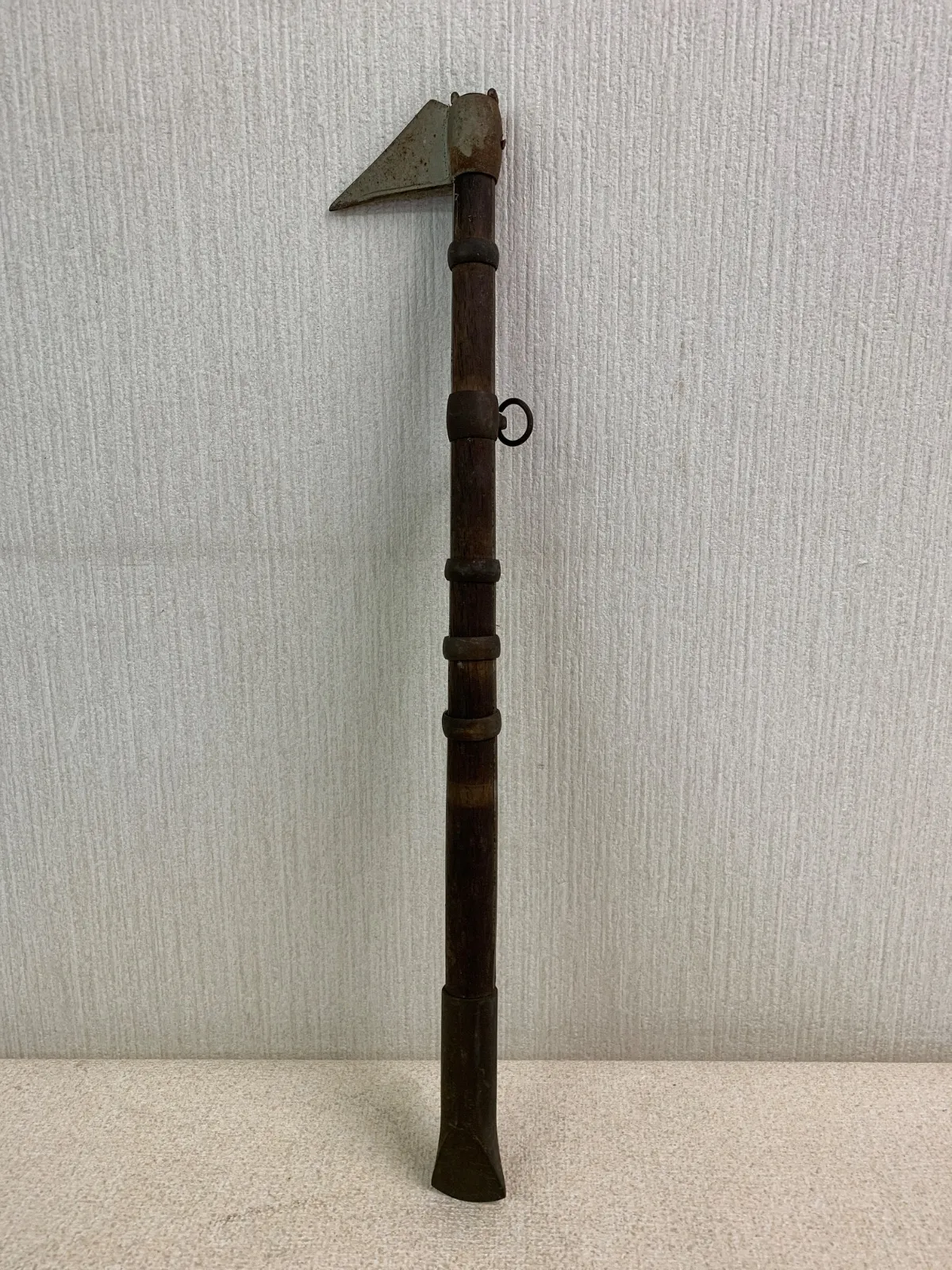 アンティーク  火消し頑丈  鳶口  時代物  長めサイズと思います 古民具 鳶口 火消し道具 時代物 骨董 古民具 火消道具 古い鳶口 古