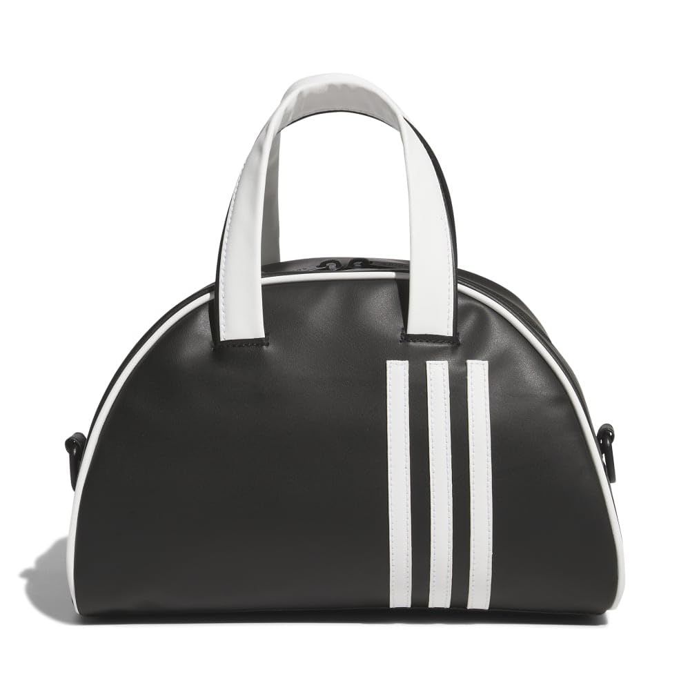 adidas(アディダス) スリーストライプ ミニボストンバッグ ブラック/ホワイト [ブラック/ホワイト]