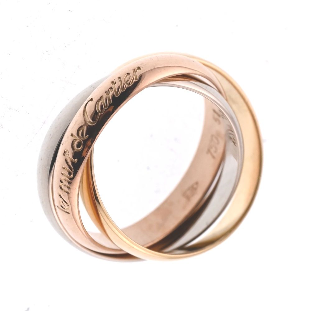 カルティエ CARTIER トリニティ 3連リング サイズ51/JP11 スリーカラ
