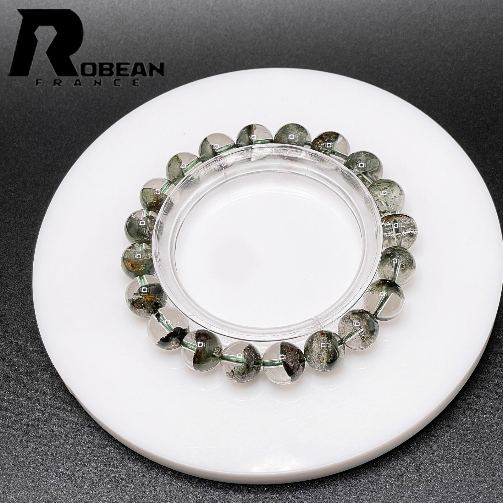 在庫切れ 綺麗 EU製 定価7万円ROBEAN・グリーントルマリンパワーストーン ブレスレット 天然石 金運 浄化 綺麗 ギフト 貴重 幸運 贈り物 プレゼント ギフト 10.1-10.6mm 1002H181