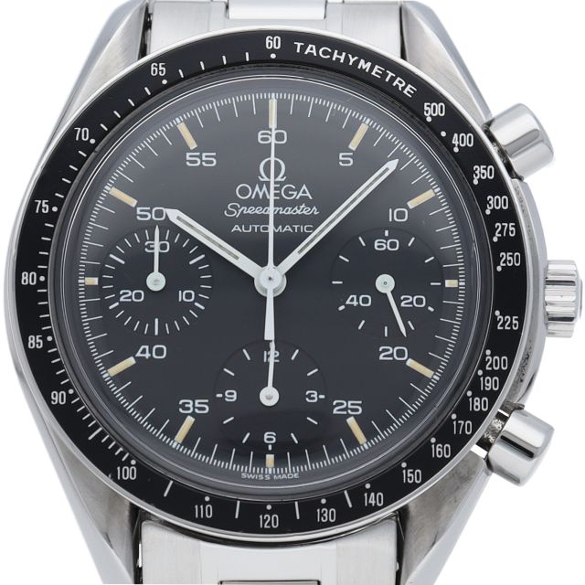 オメガ スピードマスター オートマチック Speedmaster Automatic 3510.5 SS メンズ時計 ブラック 仕上げ済 美品