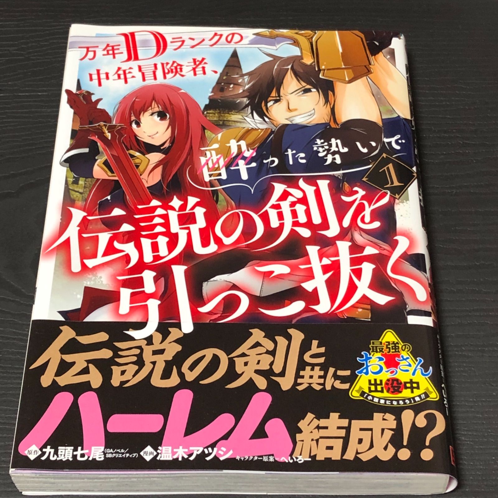 万年Dランクの中年冒険者、酔った勢いで伝説の剣を引っこ抜くマンガ