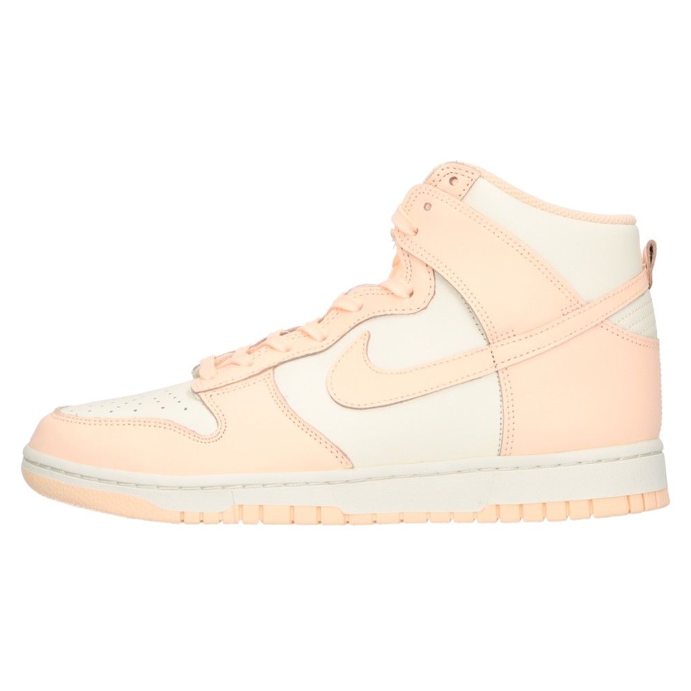 NIKE (ナイキ) WMNS DUNK HIGH CRIMSON TINT SAIL ウィメンズ ダンク クリムゾン ティント セイル ハイカットスニーカー ピンク US10.5/27.5cm DD1869-104