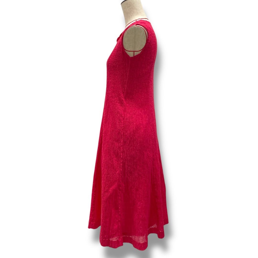 ミーイッセイミヤケ MI22FH661 ドット柄ワンピース レディース 麻調  