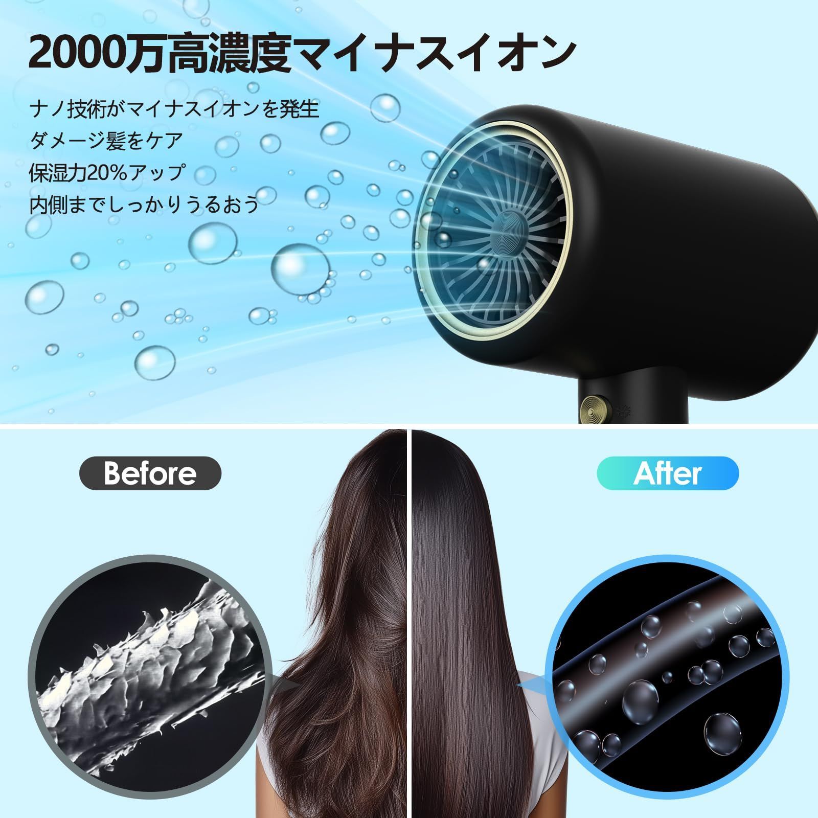 ドライヤー 大風量 速乾 高濃度マイナスイオン 温度調節 PSE認証 過熱防止 ドライヤー 大風量 速乾 高濃度マイナスイオン 温度調節 PSE認証