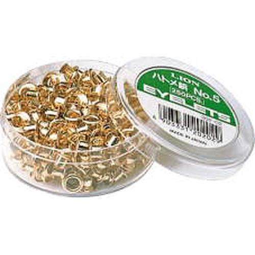 まとめ買い ライオン事務器 ハトメパンチ用ハトメ鋲 穴径4mm 真ちゅう 250個 No.5 202-02 ×10セット
