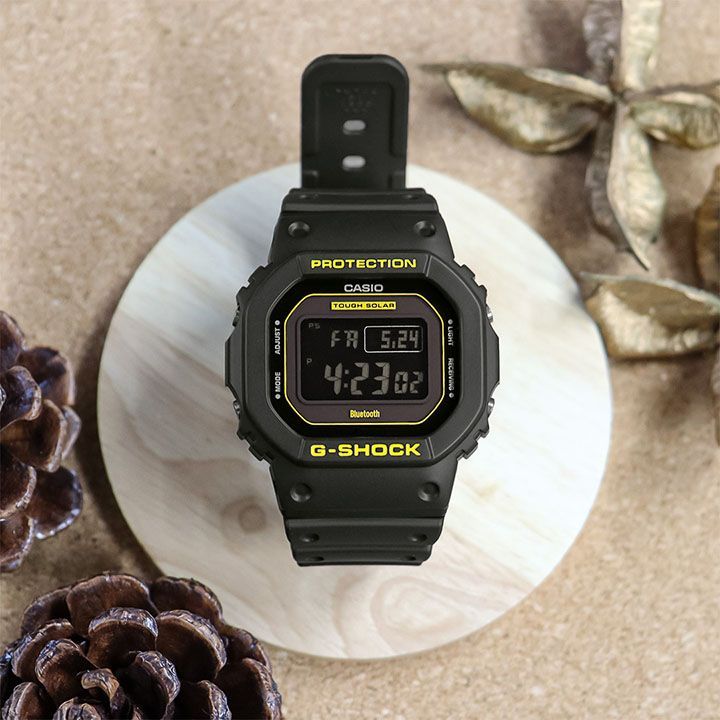 G-SHOCK Gショック ジーショック 電波 ソーラー タフソーラー GW-B5600CY-1 デジタル 黒 ブラック 黄色 イエローCaution  Yellow Bluetooth ウレタン 逆輸入 メンズ 腕時計 海外モデル カシオ CASIO - メルカリ