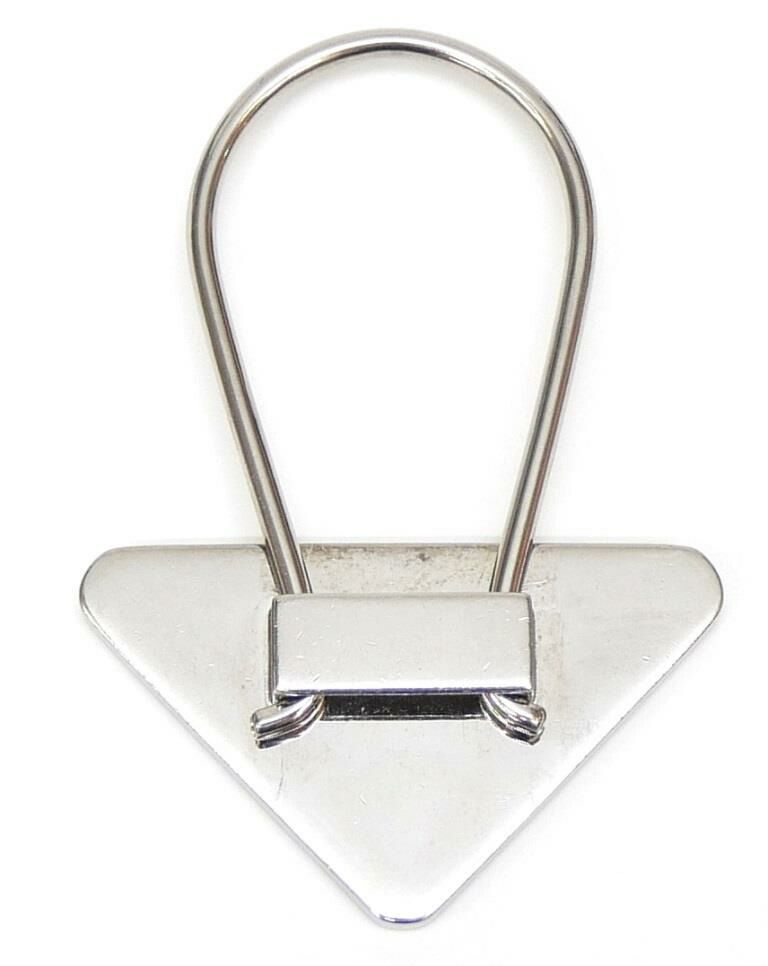 プラダ PRADA キーホルダー トライアングル キーリング チャーム