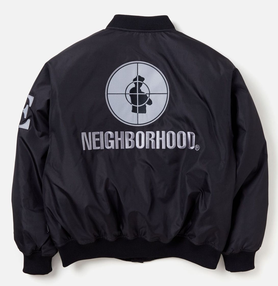 NEIGHBORHOOD ネイバーフッド BASEBALL JACKET Neighborhood Baseball ジャケット | ブラック | FARFETCH JP