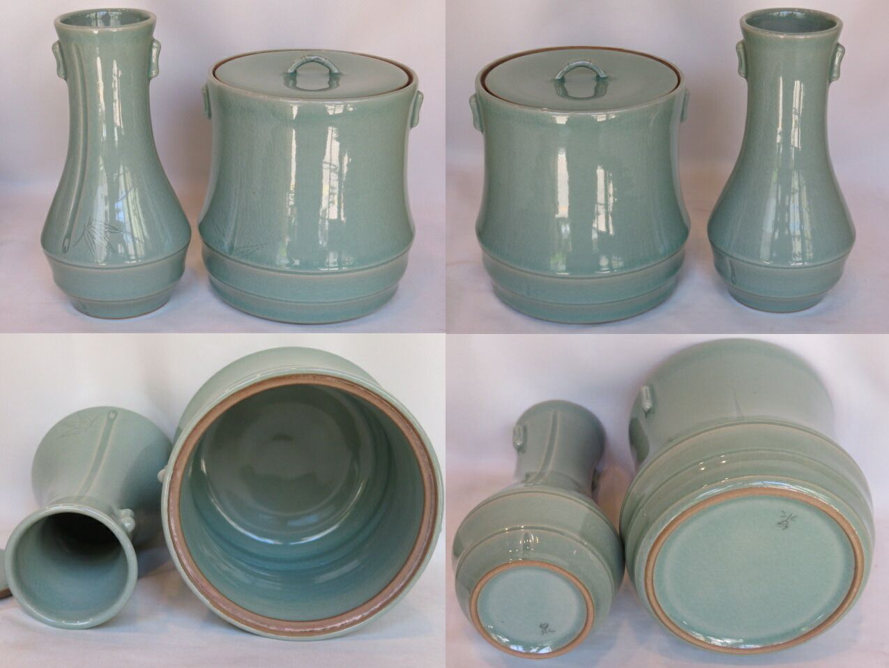 如泉窯 李連休作  茶碗 茶道具 如泉青磁 李 連休 作 茶碗 七月◇特売品）韓国如泉