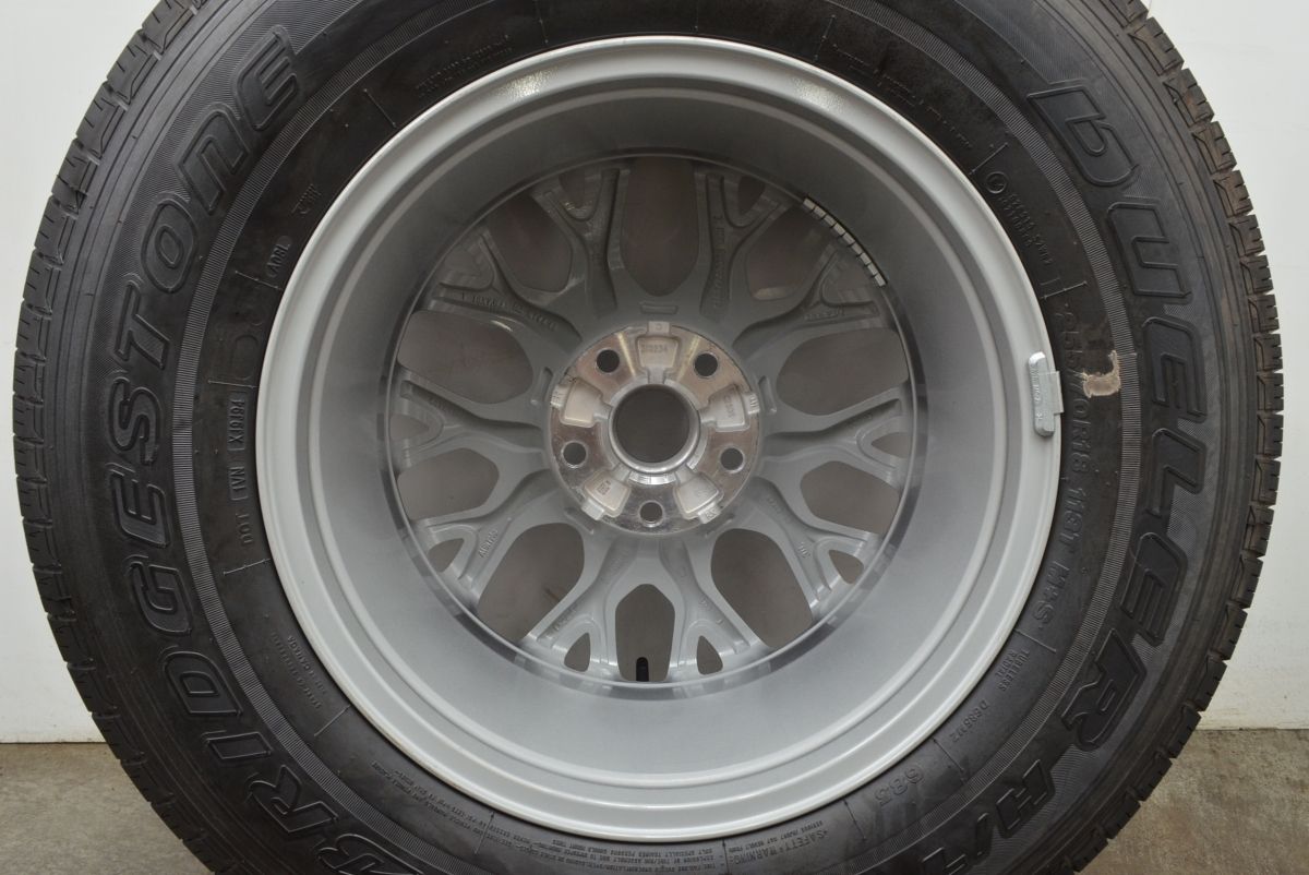 新生活応援!大特価? 新車外し バリ溝 JEEP ジープ JL ラングラー アンリミテッド サハラ 純正 18in 7.5J 44.45 PCD127 ブリヂストン 255 70R18 1本 安心な