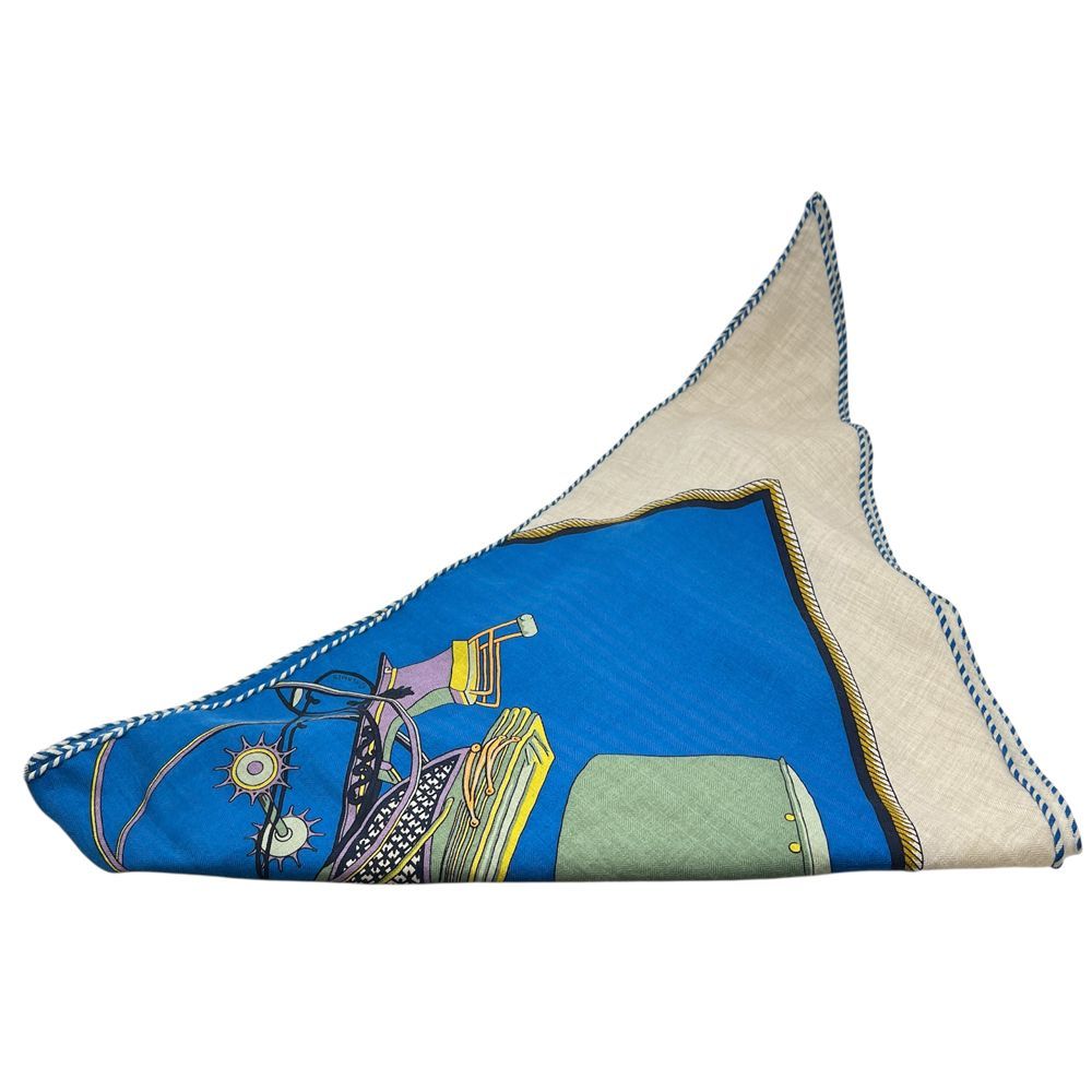 新品同様】HERMES エルメス トライアングル ジェアン スカーフ  