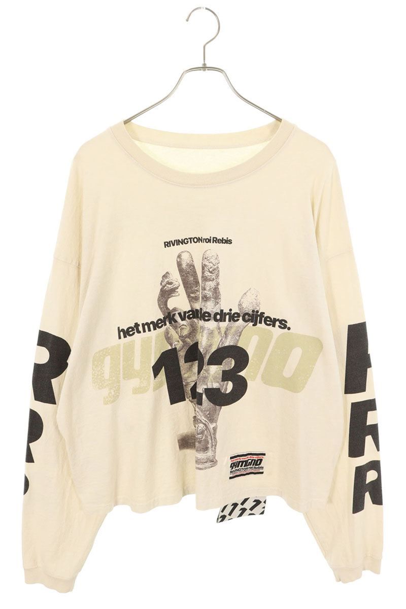 リヴィントンロイレビス OUR HAND LS TEE ハンドプリント長袖