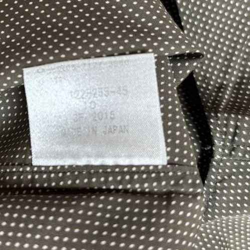 Aquascutum　アクアスキュータム 　レディース　ボタンダウンシャツシャツ　長袖　11号　L　ブラウン　ドット　水玉 Aquascutum アクアスキュータム レディース ボタンダウンシャツ