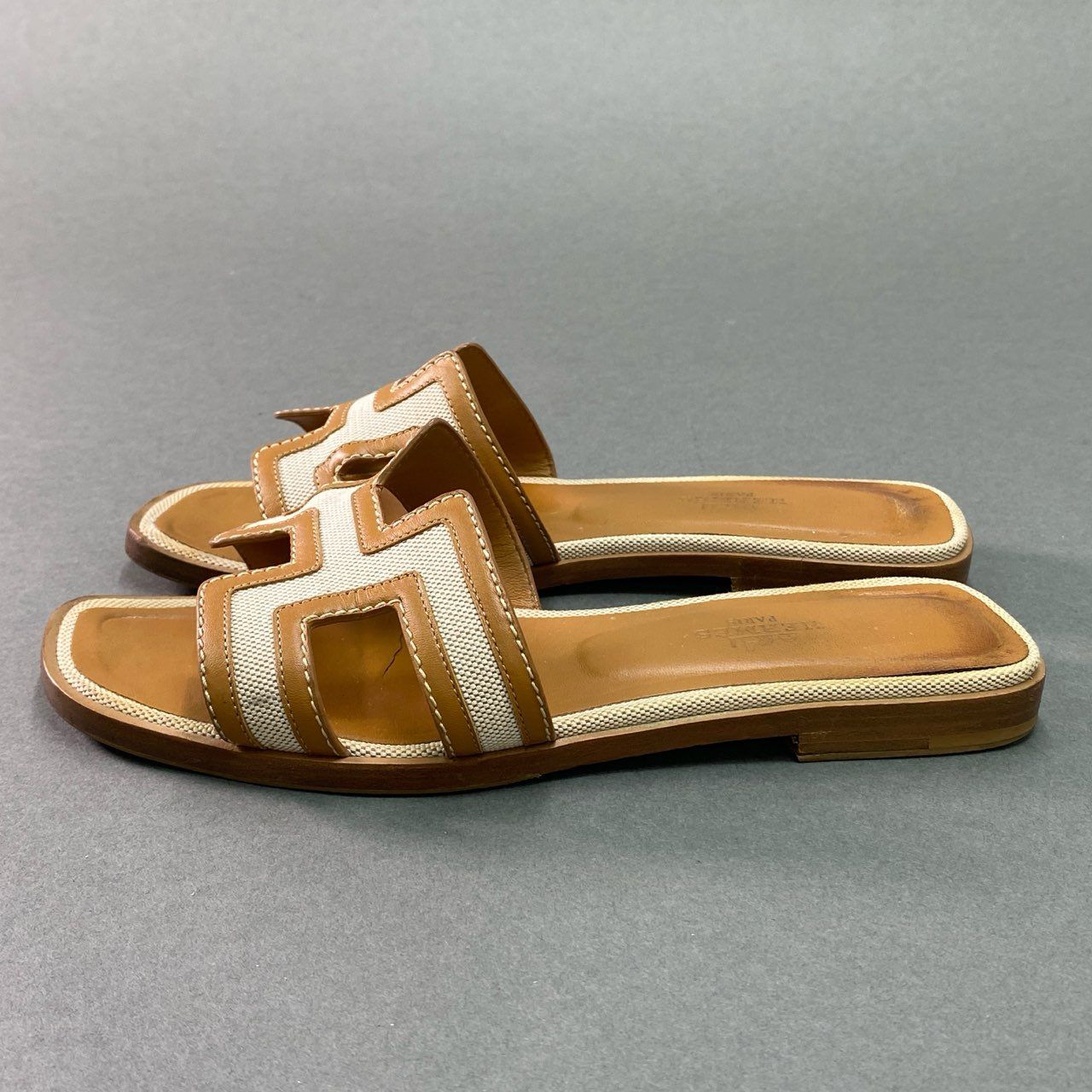 HERMES■ORAN ブラウン レディース サンダル スリッパS+級 000000157219-01-l.jpg?t=