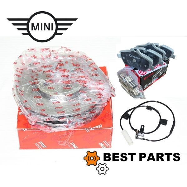 BMW MINI フロントブレーキ3点セット R55 56 57 58 59 CooperＳ以外対応 34116772892 34356789329 34116858651 TRW