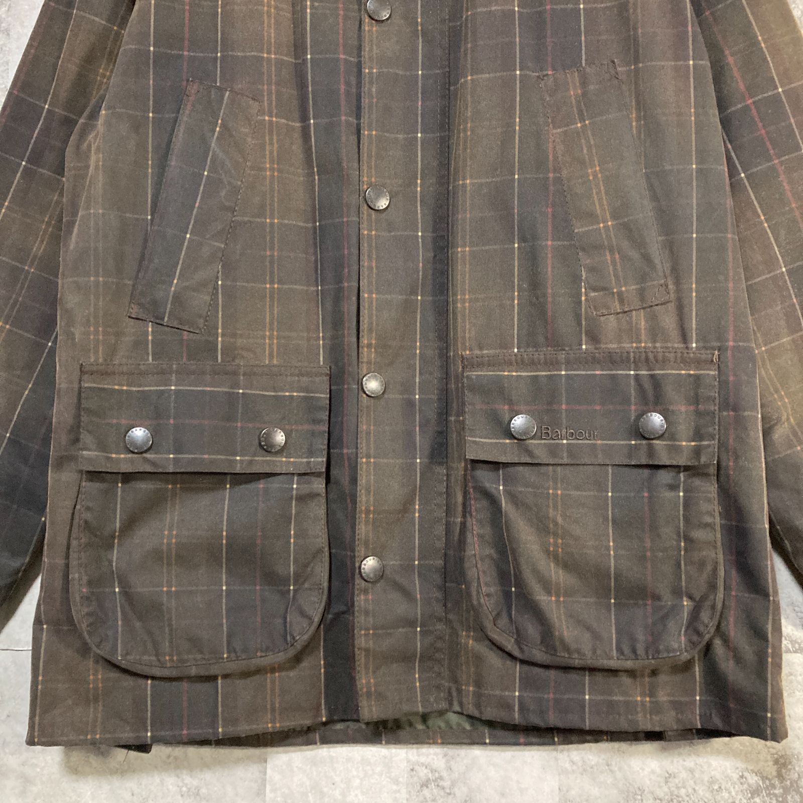 英国製 Barbour バブアー オイルドジャケット ビデイル TARTAN