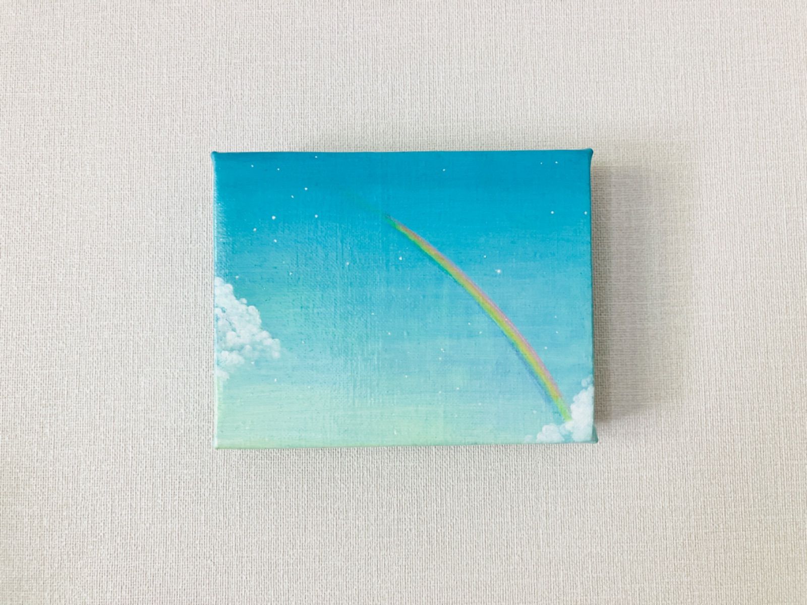 アート・写真 虹の絵 オーダーメイド油彩画