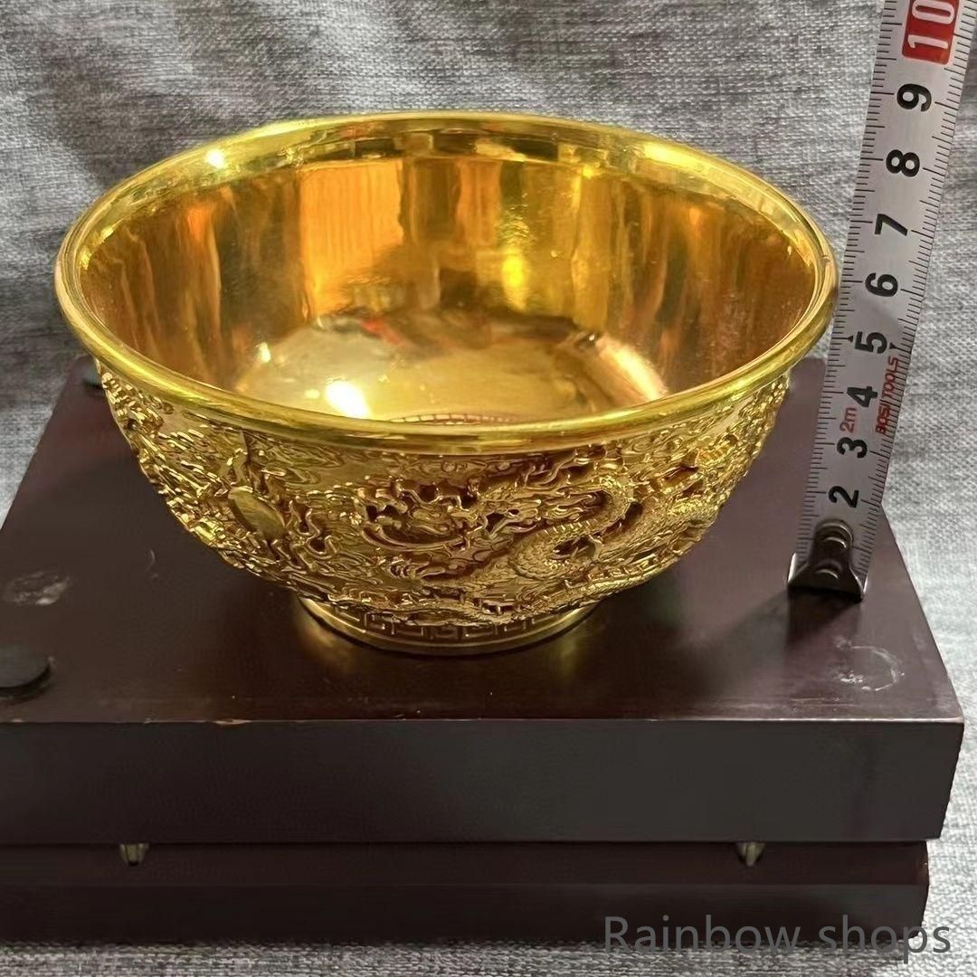 銅 細工 浮彫り 龍鳳碗 工芸品  置物 銅 細工 浮彫り 龍鳳碗 工芸品 置物 - メルカリ
