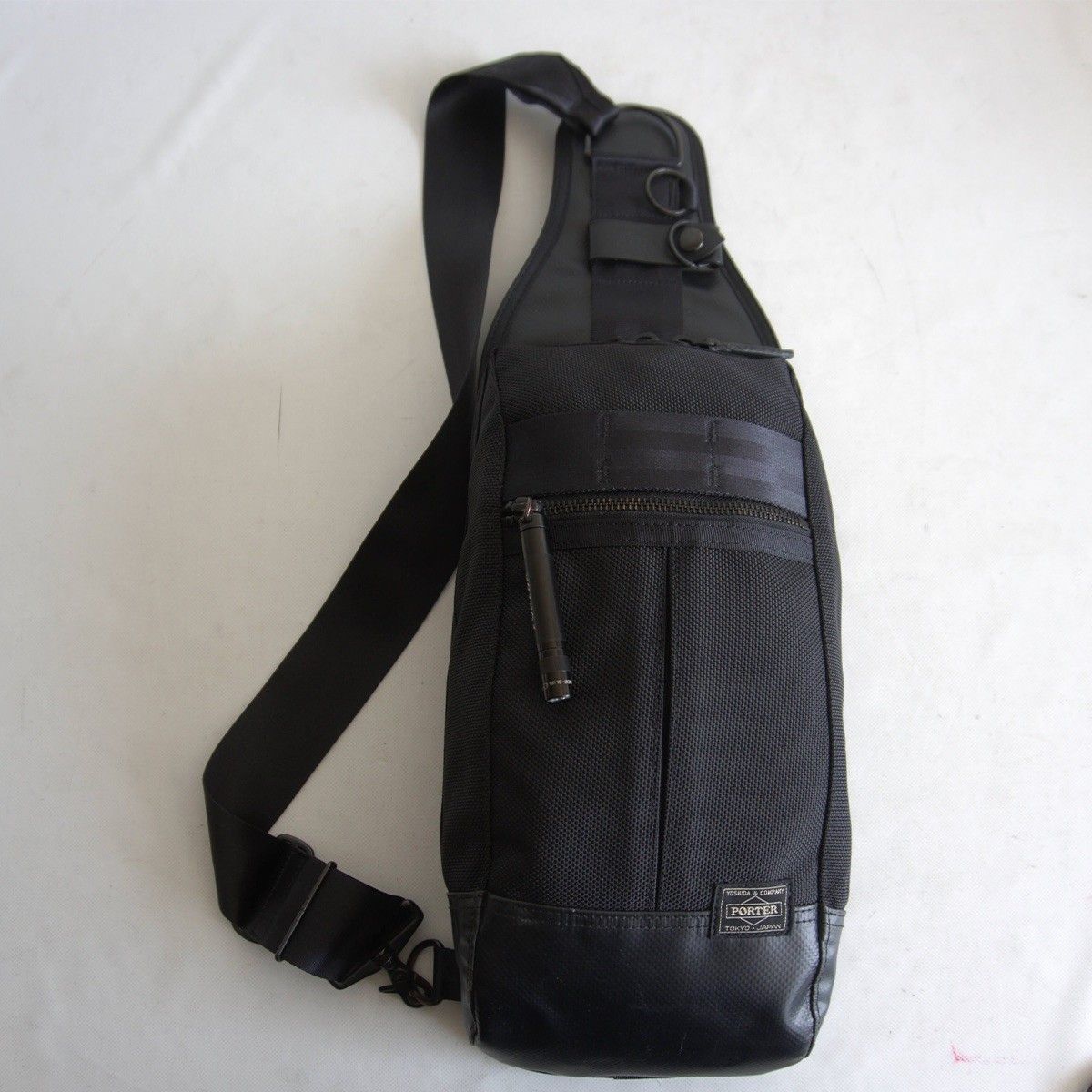 美品】PORTER 【ヒート スリングショルダー】 ポーター ブラック