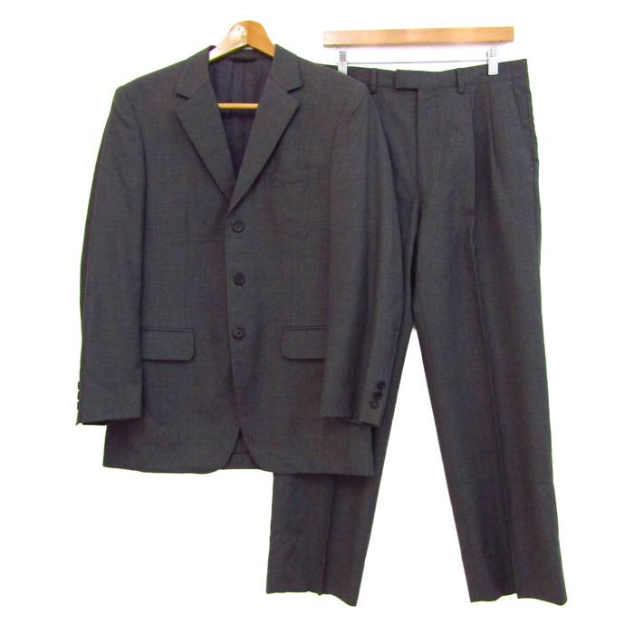 ポールスミス スーツ セットアップ 上下セット ジャケット パンツ ウール 記名有 メンズ Lサイズ グレー Paul Smith