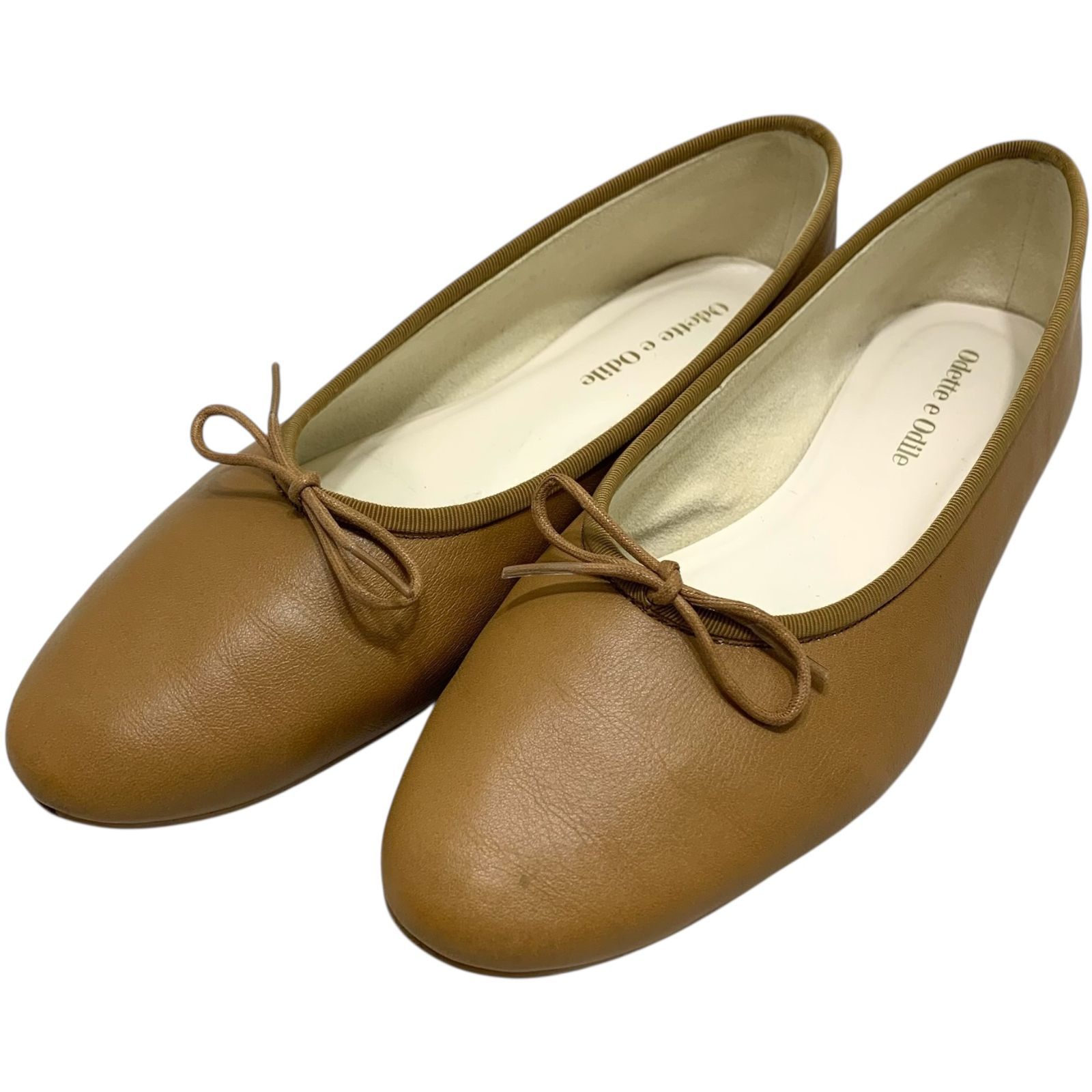 ODETTE E ODILE バレエシューズ　23 オデットエオディール 【WEB限定】スクエアバレエ フラット 23.5