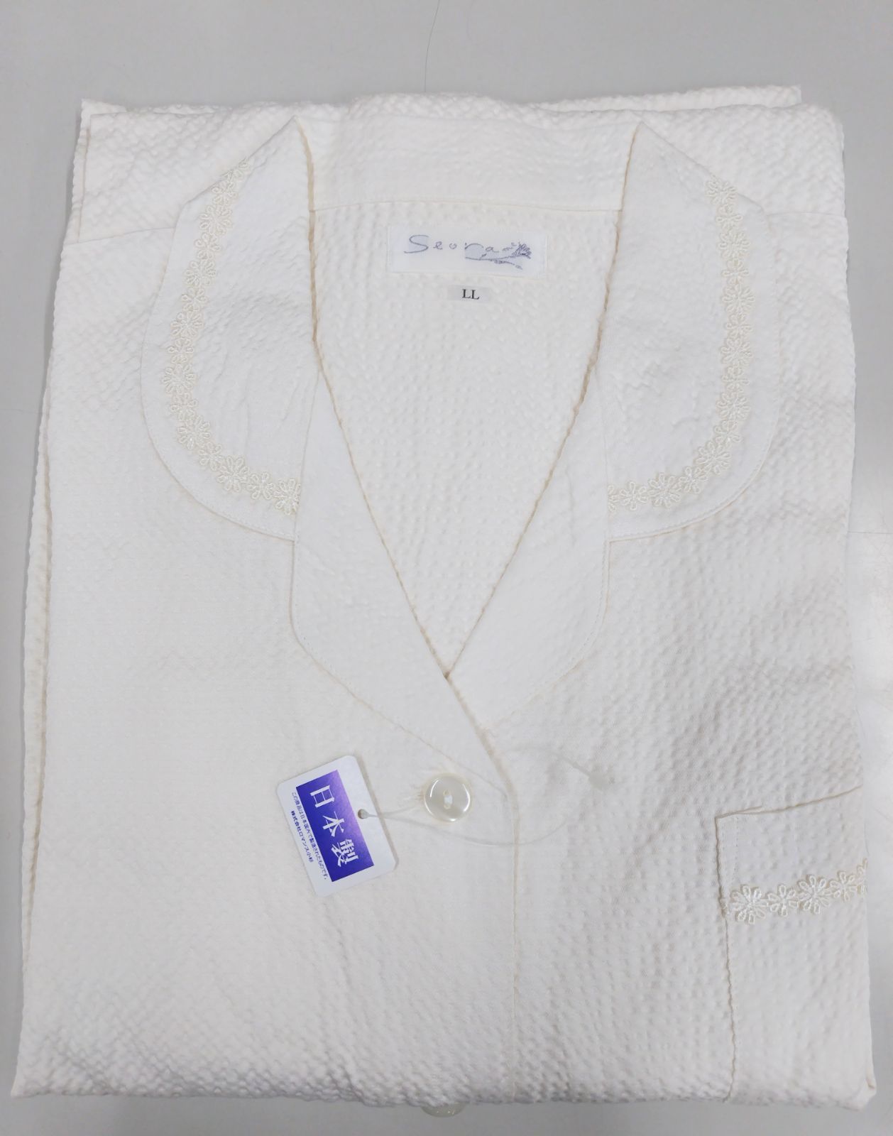 ダッフィー＆フレンズ　ジェラートピケ　ルームウエアセット 半袖 白色　新品未開封 ダッフィー＆フレンズ ジェラートピケ ルームウエアセット 半袖