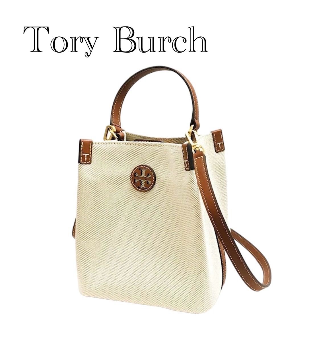 即発!大人気!TORY BURCH BLAKE キャンバスバケット 2Wayバッグ TORY BURCH(トリーバーチ) 2WAYショルダーバッグ BLAKE